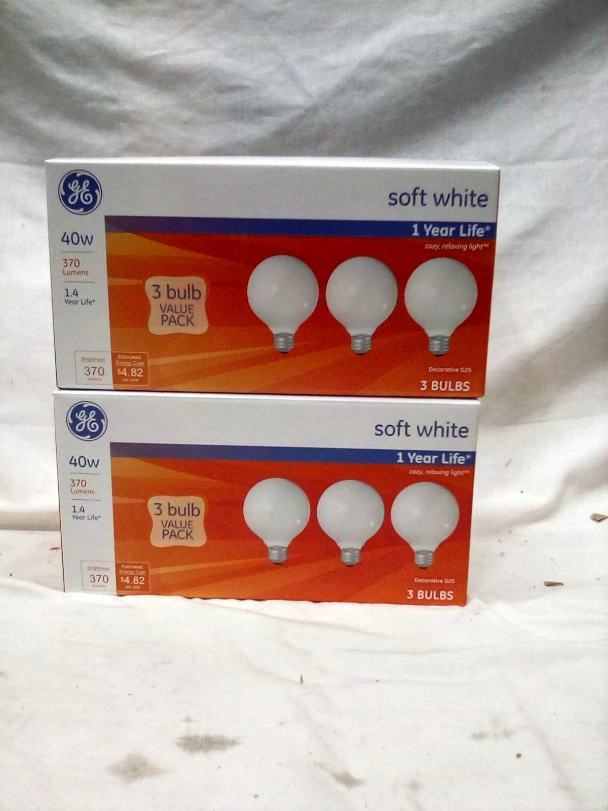 2BOXES 40W SOFT WHITE LIGHT BULBS