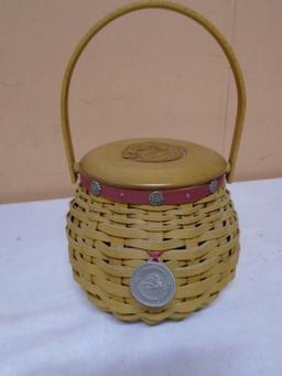 2004 Longaberger Tournament of Roses of Parade Basket w/ Lid