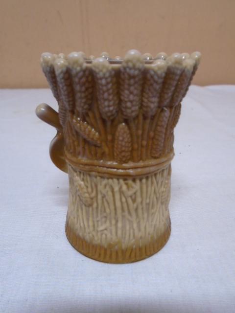 Bob & Maude St Clair Chocolate Slag Wheat Sheave Toothpick Holder