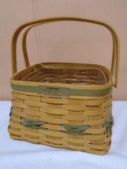 2000 Longaberger Deck the Halls Basket w/Protector