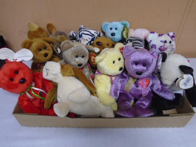 Group of 15 TY Beanie Babies