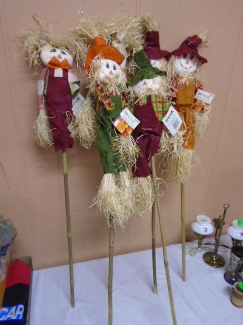 Group of 6 Brand New Scarecrows