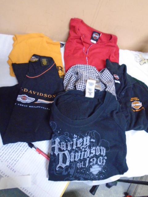 Group of 6 Ladies Harley Davidson Shirts