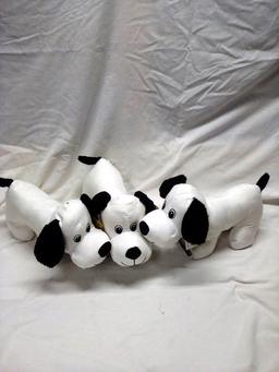 Three Plush Puppies