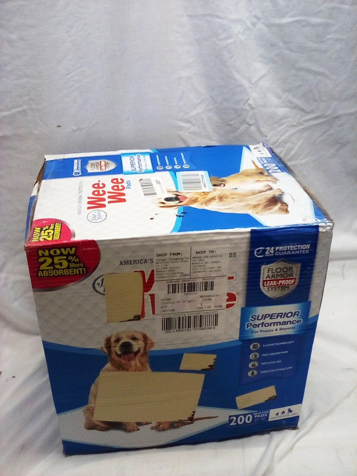 Weerpee Pads Qty. 200 For Dogs of all Sizes each pad is 22"x23"