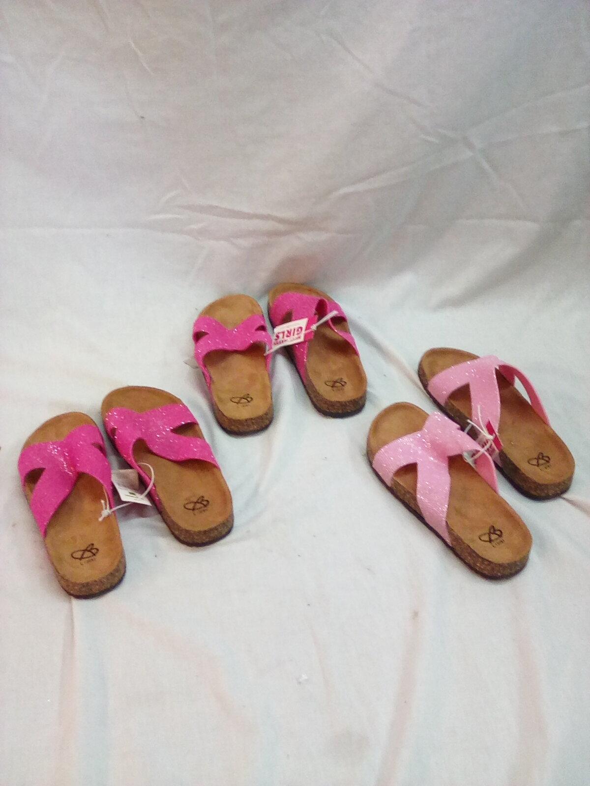 Qty. 3 Pair Size Lg Kid’s 2/3 Sandals