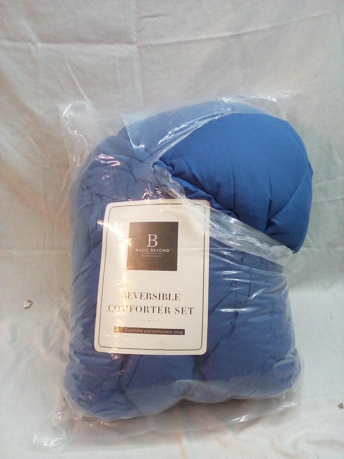 Basic Beyond Royal Blue Reversible Comforter Set