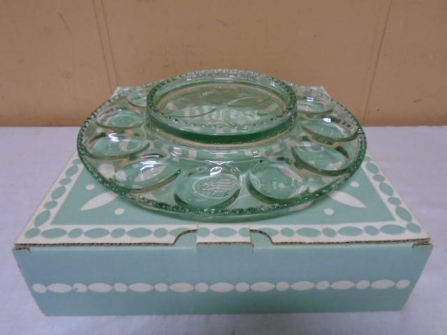 Longaberger Glass Egg Plate