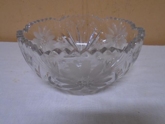 Beautiful Cut Lead Crystal Bowl