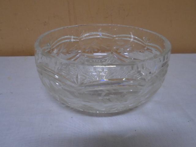 Beautiful Cut Lead Crystal Bowl