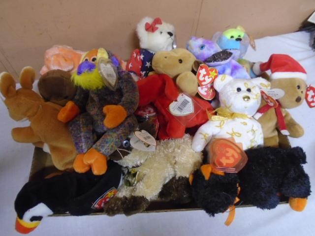 Group of 15 TY Beanie Babies