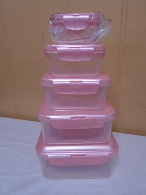 5 Pc. Lock and Lock Storage Container Set