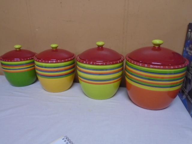 4 Pc. Ceramic Canister Set