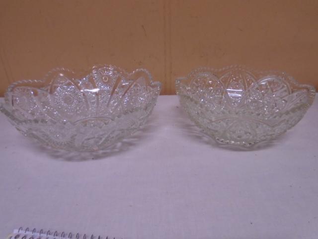 2 Matching Beauiful Crystal Bowls