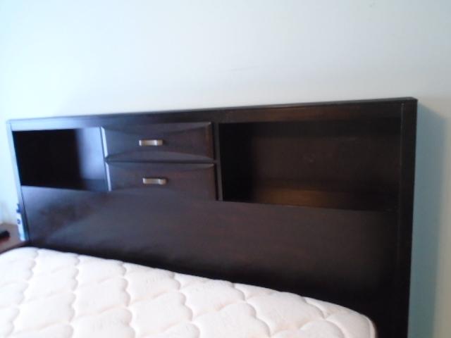 King Size Platform Bed Complete w/ 6 Under Bed Drawers & 2 Drawers In Headboard