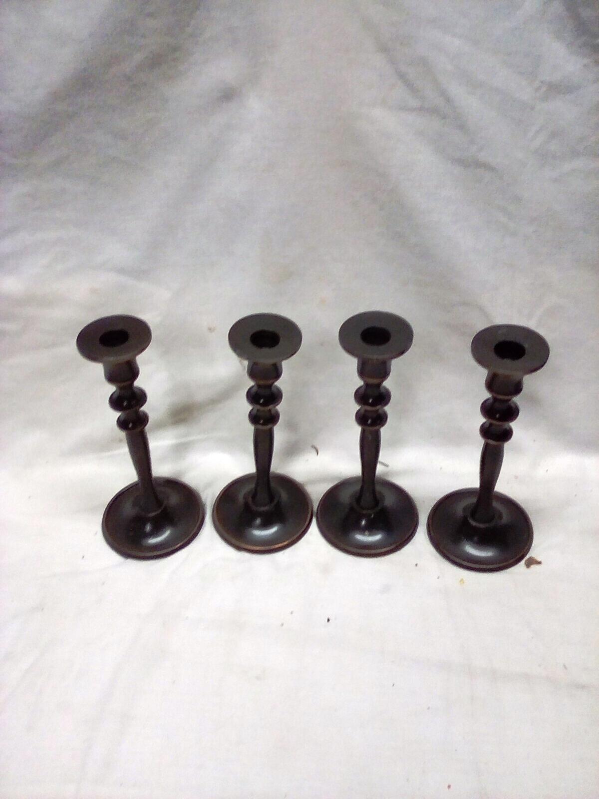 Set of 4  8" Candlestick Holders