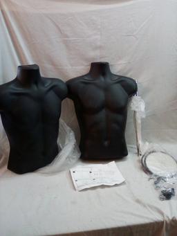 Qty: 2 Male Suit Form Mannequins W/Hardware