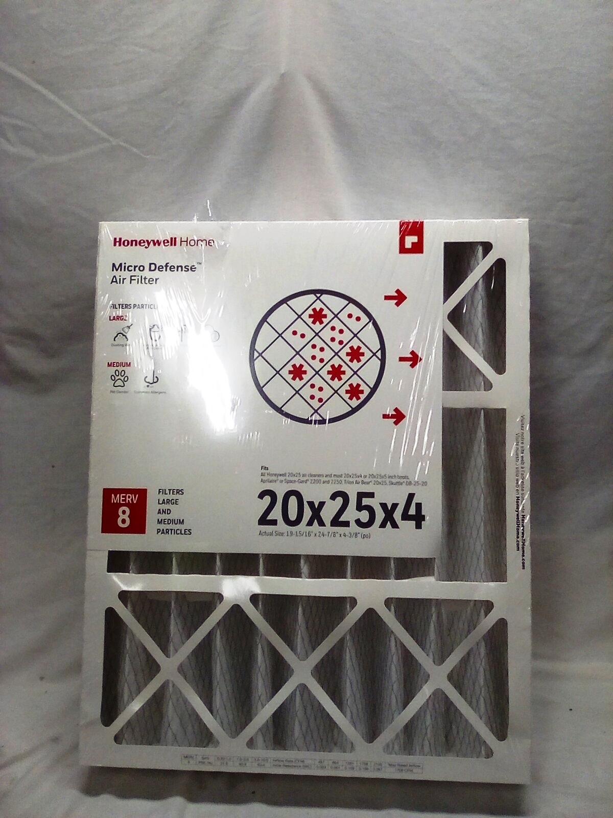 Micro Defense Air Filter 20X25X4