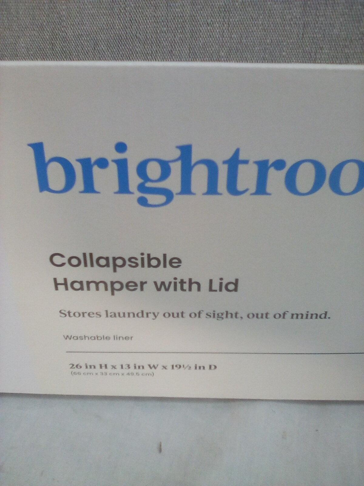 Brightroom Collapsible Hamper with Lid