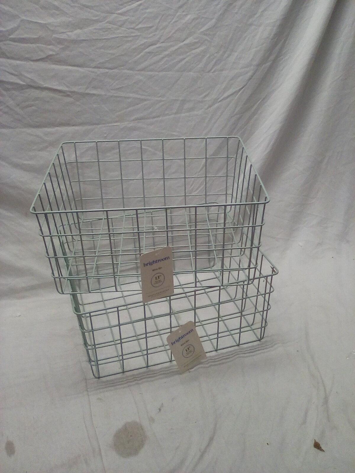 13" Square Wire Baskets