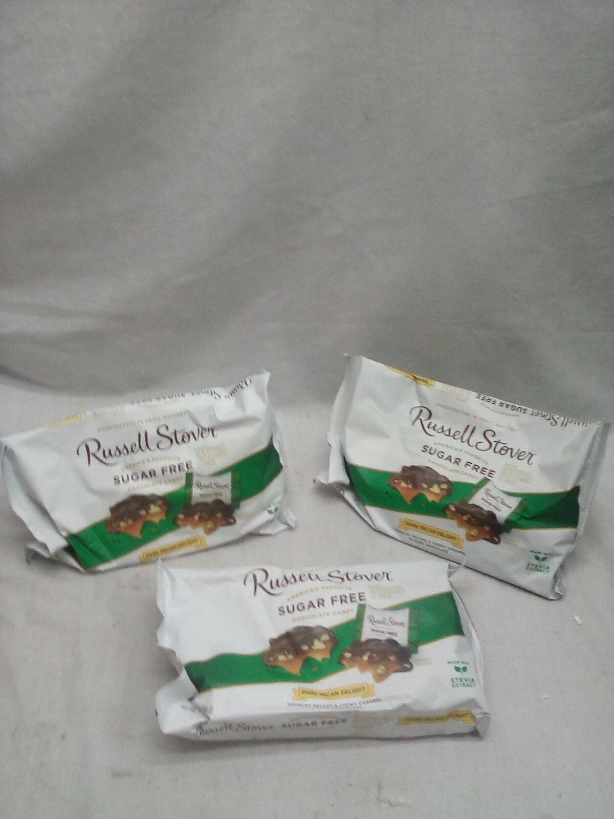 Russell Stover SUGAR FREE Pecan Delights Qty. 3 Bags 10Oz per Bag