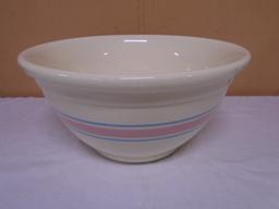 Vintage McCoy Pink & Blue Stripe Mixing Bowl