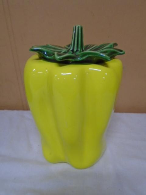 Vintage McCoy Yellow Pepper Cookie Jar