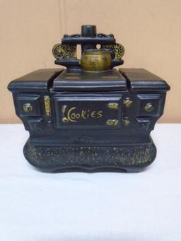 Vintage McCoy Black Cook Stove Cookie Jar