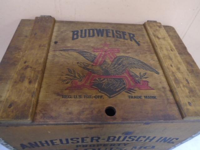 Anheuser-Busch Budweiser Wooden Crate