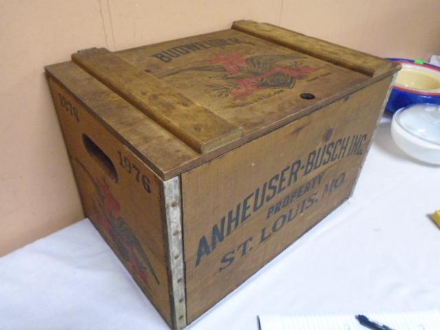 Anheuser-Busch Budweiser Wooden Crate