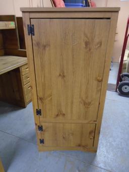 Small Wood Cabinet w/ 2 Doors