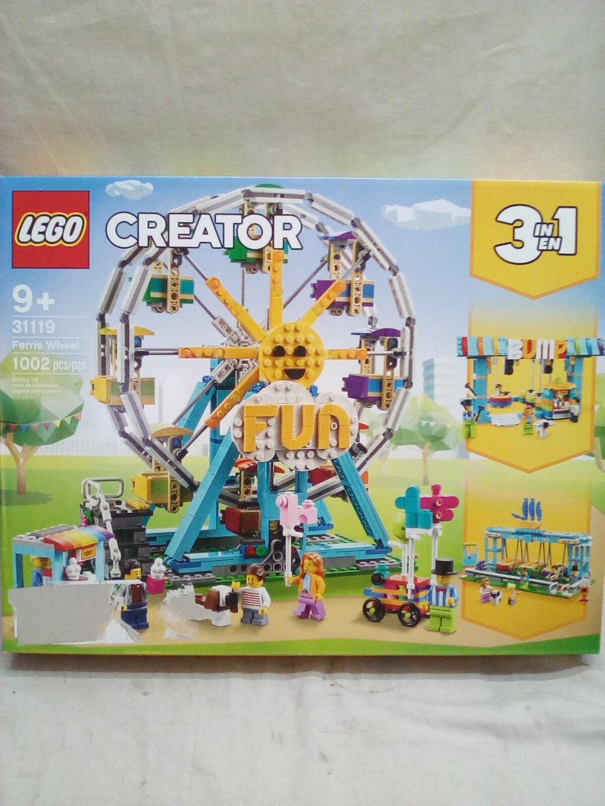 LEGO 3-in-1 1002Pc Ferris Wheel 31119 for Children Ages 9+