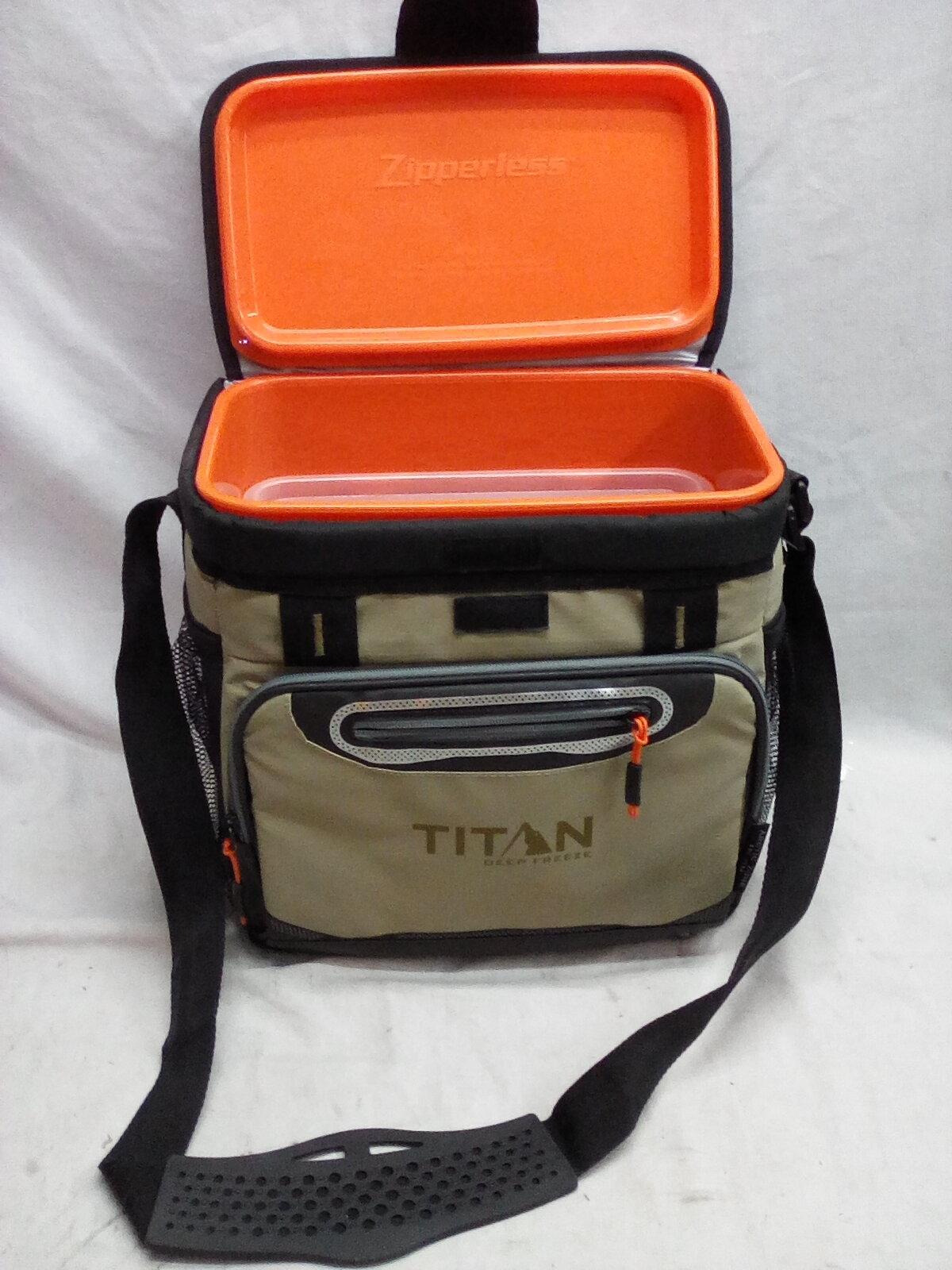 Titan Zipperless Coldlok Deep Freeze Travel Cooler Bag/ Lunch Bag