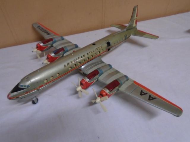 Yonezana Tin Plate American Airlines Airplane