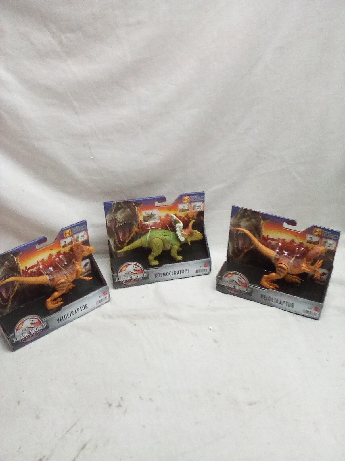 Set of Three Jurassic World Dinosaur Figures