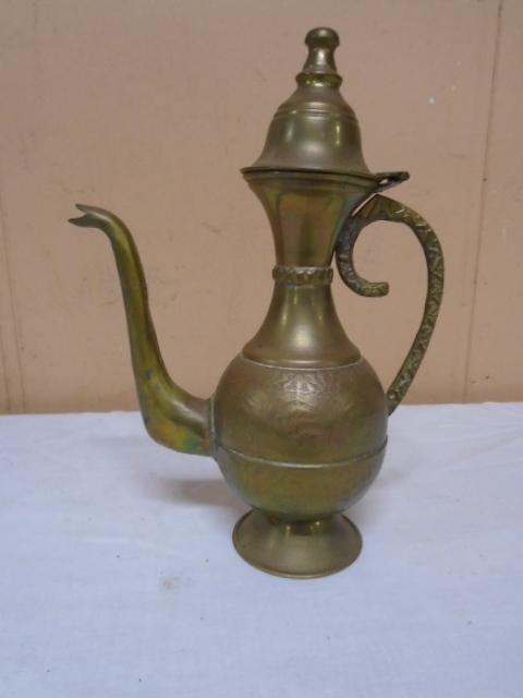 Vintage Brass Pitcher/Teapot