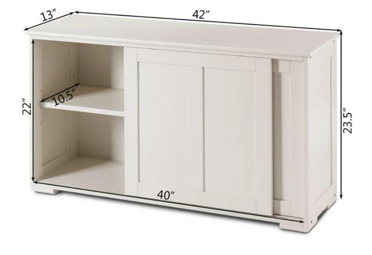 Costway Kitchen Storage Cabinet Sideboard Buffet Cupboard MSRP $190.00