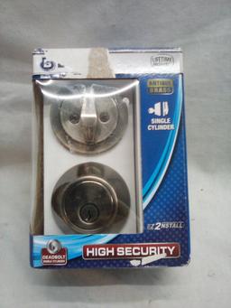 Brinks Single Cylinder High Security Dead Bolt