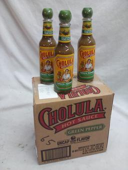 Lot of 3 5FL Oz Green Pepper Cholula Hot Sauce