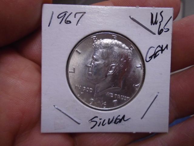 1967 Silver Kennedy Half Dollar