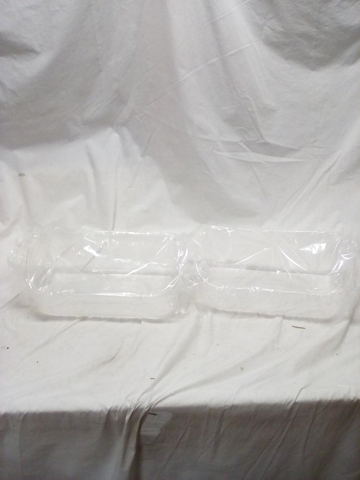 Set of Clear 12.8" Compatible Refrigerator Door Bin Replacement