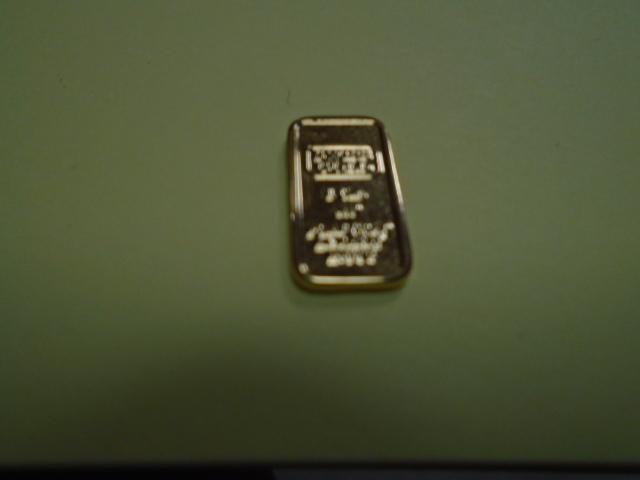 1 Gram Bar of .999 Fine Swiss Gold