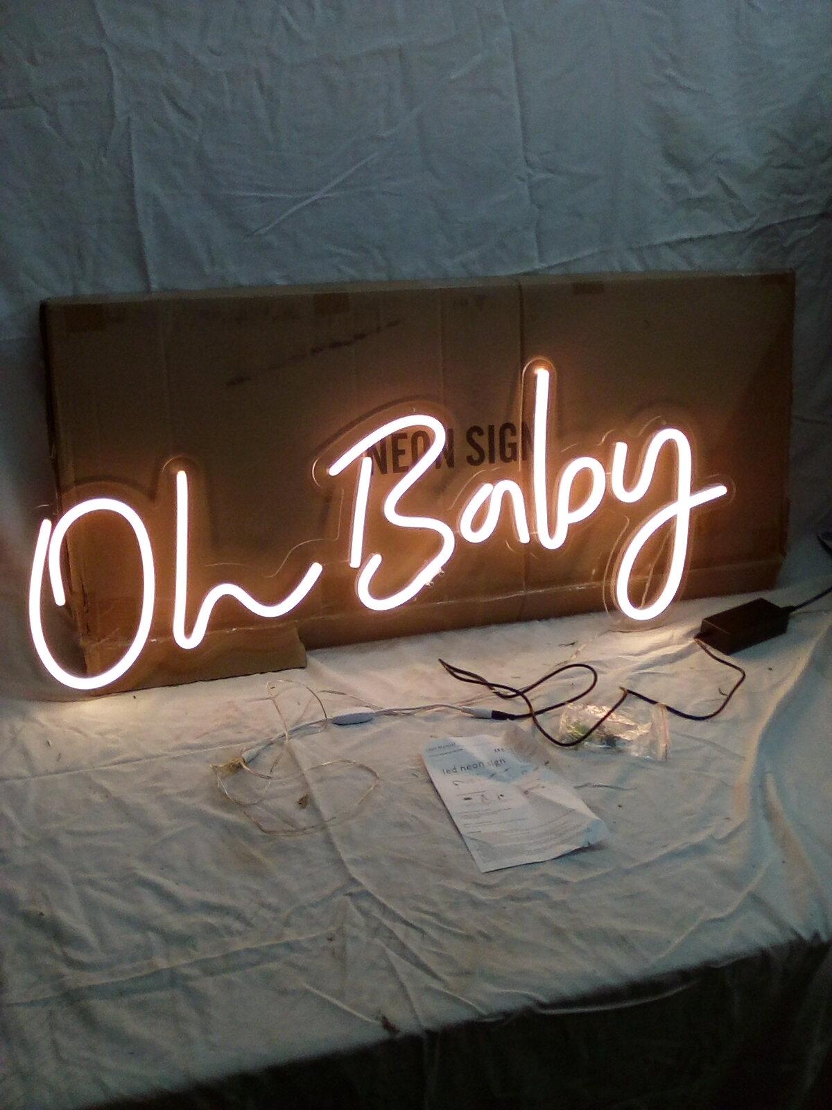 “Oh Baby” LED Sign