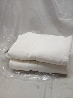 Pair of Madison Park Off White 100% Cotton Towels