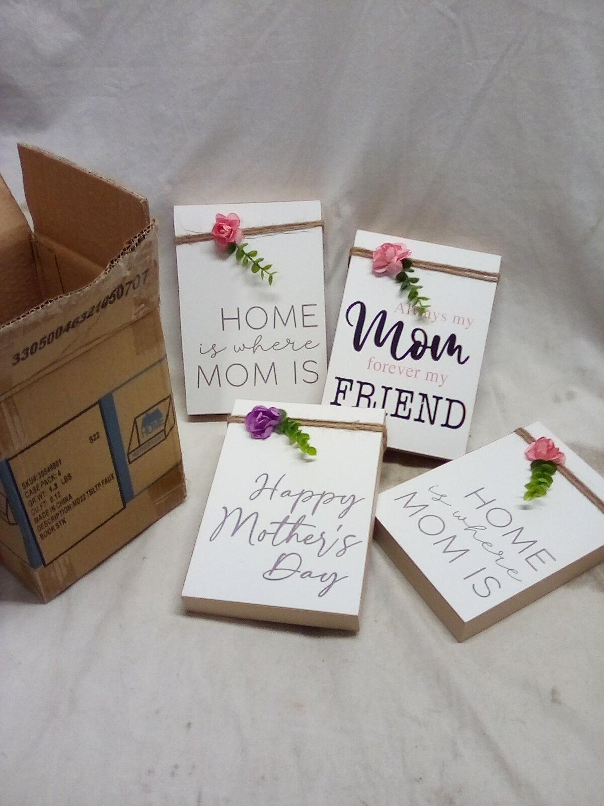 Mothers Day Gift Lot- 4 Stand Alone Décor Signs