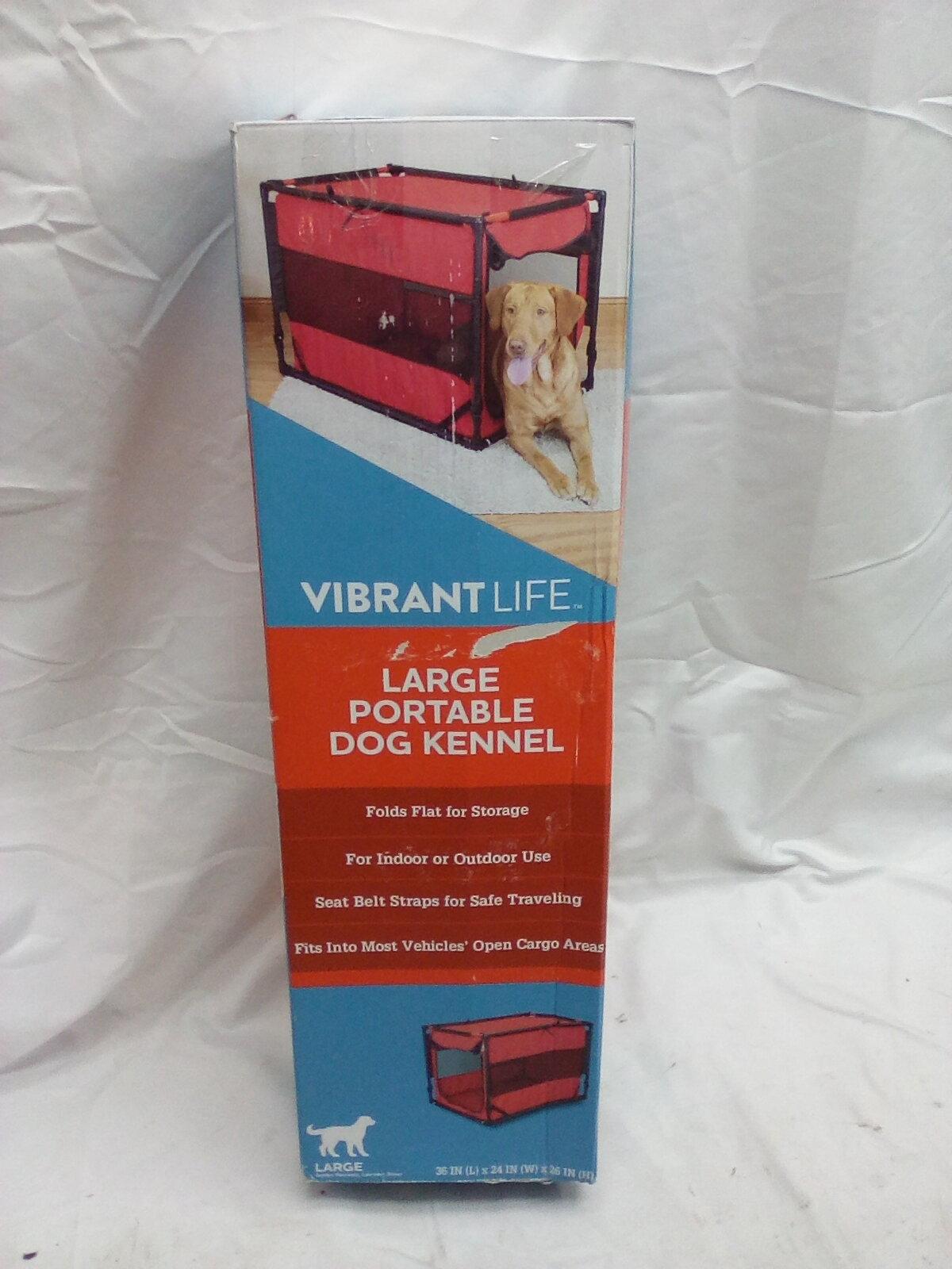 Vibrant Life Large Portable Dog Kennel