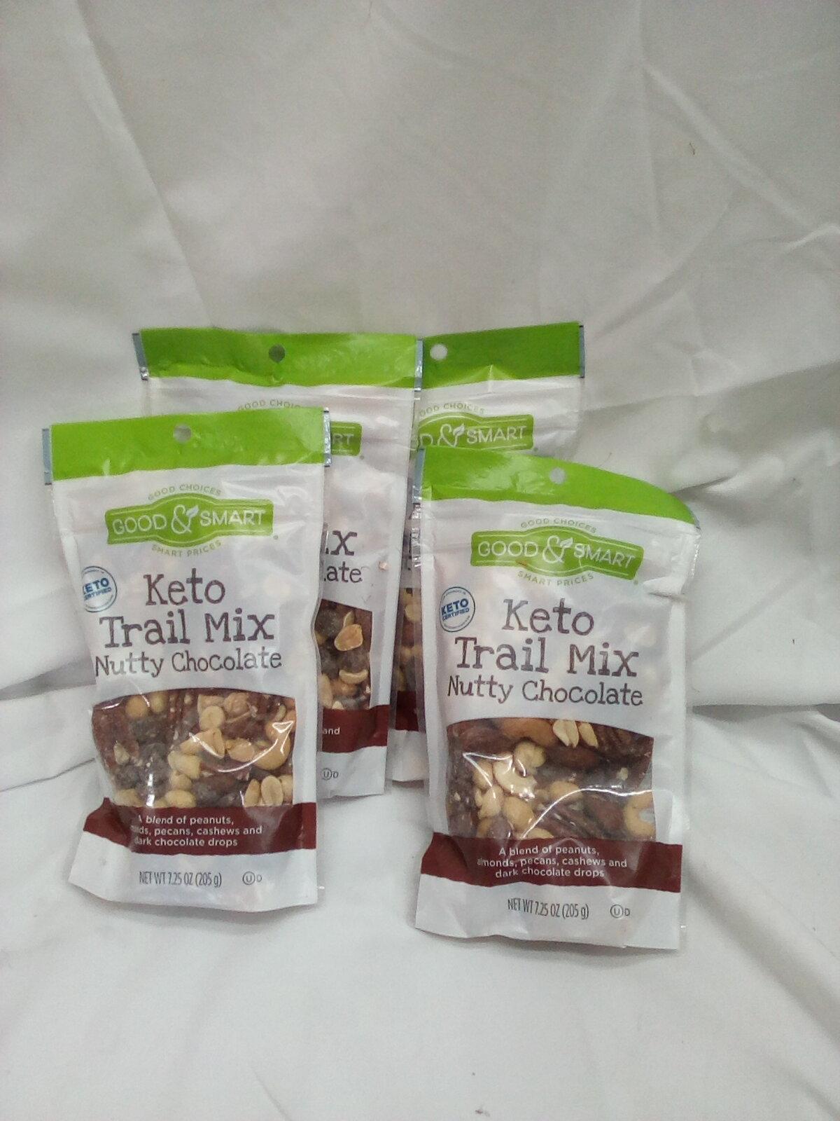 Nutty chocolate nutty trail mix 4 bags 7.25oz