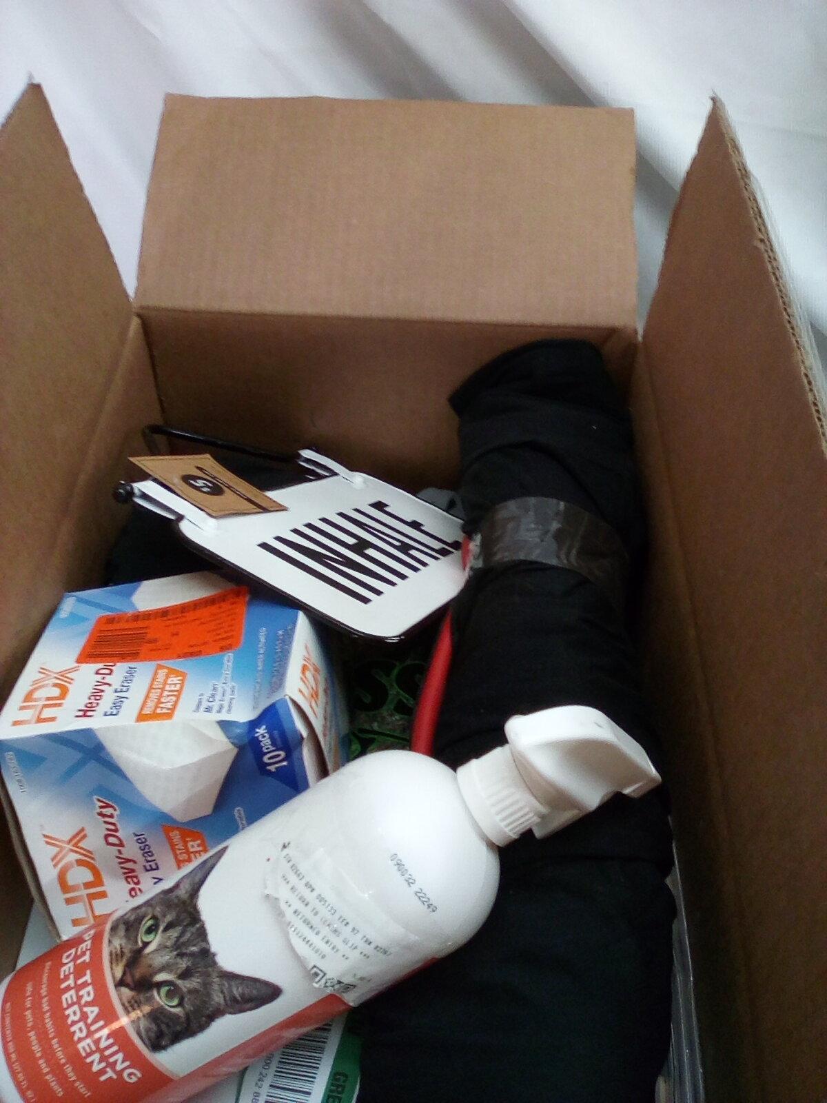 misc box of household items 12.5hx15x19.5