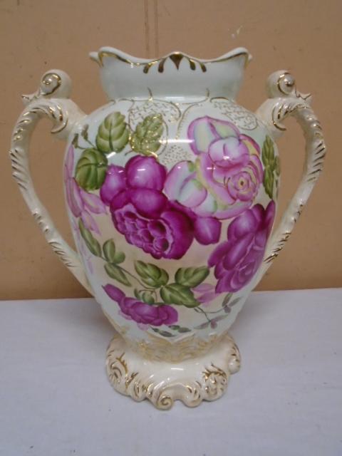 Beautiful Hand Painted W.W.R. and Co. Staffordashire England Vase