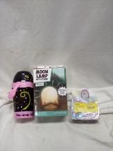 Cat Cup with handles, Moon Lamp with stand & Mystery Real Littles